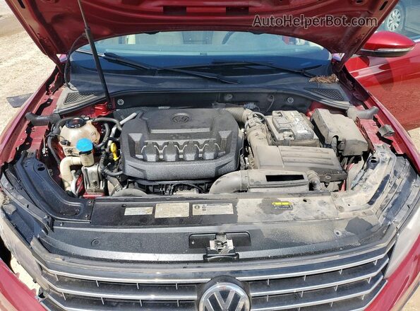 1VWBA7A37JC030939 2018 VOLKSWAGEN PASSAT Red Rear interior view