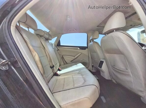 1VWBA7A38JC029394 2018 VOLKSWAGEN PASSAT Black Widok tylnych siedzeń