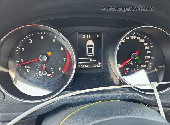 1VWBA7A38JC042839 2018 VOLKSWAGEN PASSAT Белый Вид щитка приборов