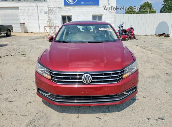 1VWBA7A3XJC019448 2018 VOLKSWAGEN PASSAT Красный Вид спереди