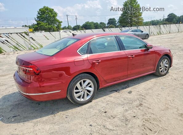 1VWBA7A3XJC019448 2018 VOLKSWAGEN PASSAT Красный Задняя правая четверть