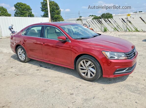 1VWBA7A3XJC019448 2018 VOLKSWAGEN PASSAT Красный Передняя правая четверть