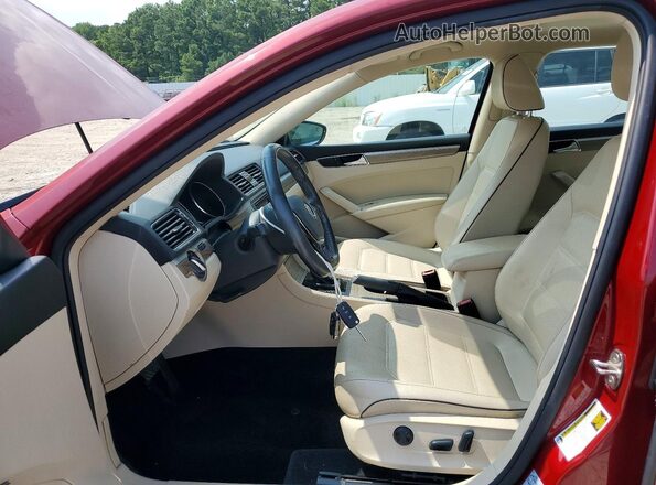 1VWBA7A3XJC019448 2018 VOLKSWAGEN PASSAT Красный Вид салона спереди
