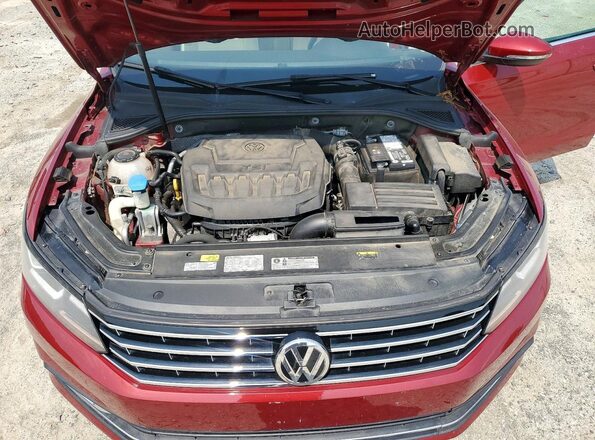 1VWBA7A3XJC019448 2018 VOLKSWAGEN PASSAT Красный Вид задней части салона