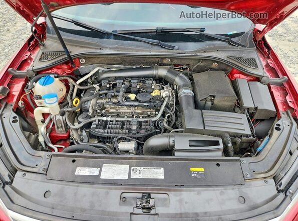 1VWBT7A32GC059140 2016 VOLKSWAGEN PASSAT Red უკანა სალონის ხედი