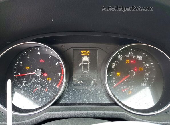 1VWBT7A33GC061334 2016 VOLKSWAGEN PASSAT White ხელსაწყოთა პანელის ხედი
