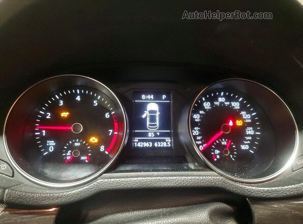 1VWBT7A35GC007906 2016 VOLKSWAGEN PASSAT Tan Vista del cuadro de instrumentos