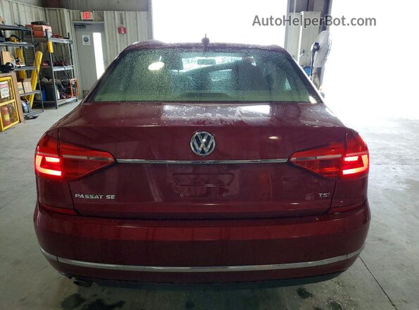 1VWBT7A35GC041392 2016 VOLKSWAGEN PASSAT Burgundy Rear view