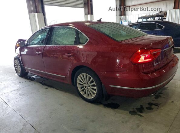 1VWBT7A35GC041392 2016 VOLKSWAGEN PASSAT Burgundy Rear left