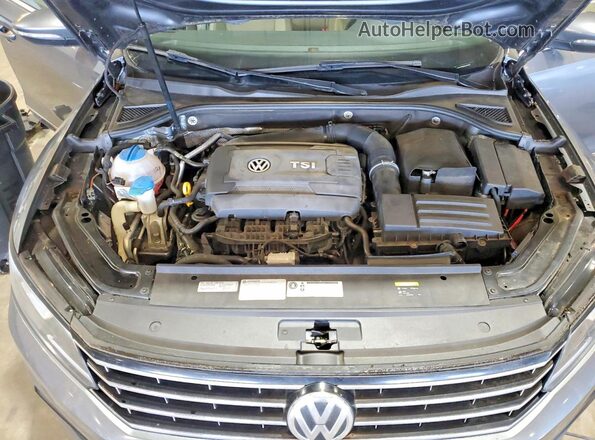 1VWBT7A35HC007776 2017 VOLKSWAGEN PASSAT Silver Vista interior trasera