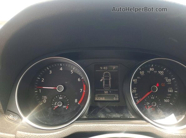 1VWBT7A36HC026563 2017 VOLKSWAGEN PASSAT Черный Вид щитка приборов