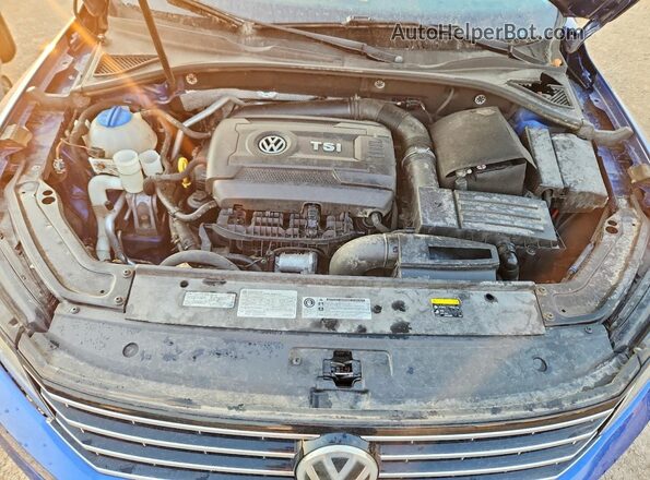 1VWBT7A37GC015988 2016 VOLKSWAGEN PASSAT Blue Սալոնի հետևի տեսք