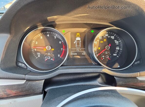 1VWBT7A37GC015988 2016 VOLKSWAGEN PASSAT Blue Սարքավորումների վահանակի տեսք