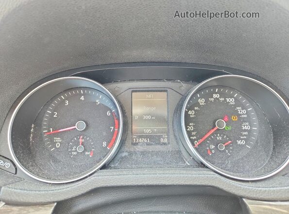1VWBT7A39GC040519 2016 VOLKSWAGEN PASSAT Gray Instrument cluster view