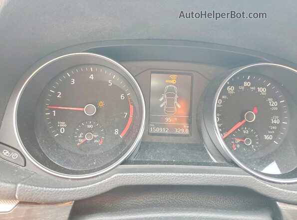 1VWBT7A3XHC019812 2017 VOLKSWAGEN PASSAT Silver Widok zestawu wskaźników