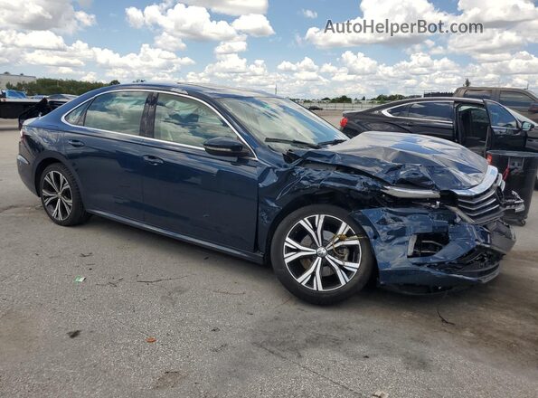 1VWCA7A38LC023022 2020 VOLKSWAGEN PASSAT Синий Передняя правая четверть