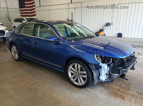 1VWCT7A30HC080316 2017 VOLKSWAGEN PASSAT Blue Delantero derecho