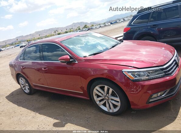 1VWCT7A30HC084026 2017 VOLKSWAGEN PASSAT Burgundy ხელსაწყოთა პანელის ხედი
