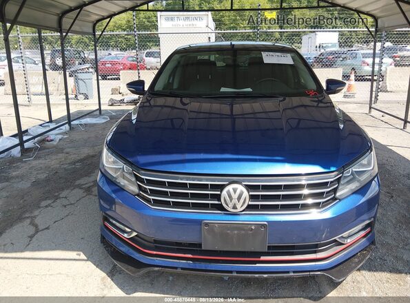 1VWCT7A32GC035313 2016 VOLKSWAGEN PASSAT Blue Vista interior trasera