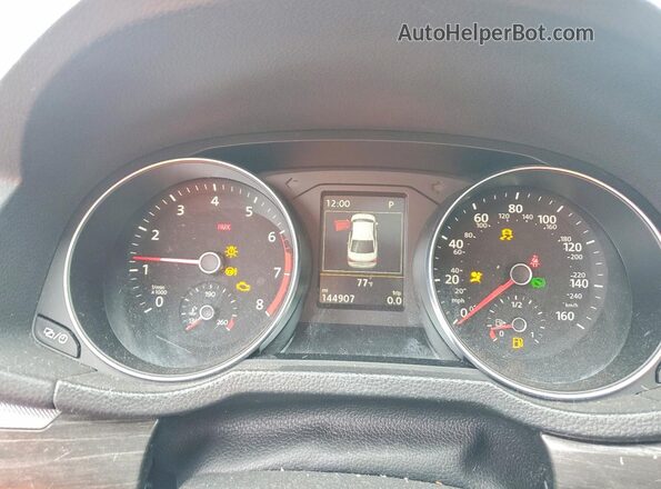 1VWCT7A36GC055919 2016 VOLKSWAGEN PASSAT Серебряный Вид щитка приборов