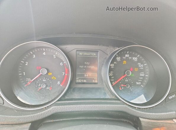 1VWCT7A39GC031632 2016 VOLKSWAGEN PASSAT Beige Instrument cluster view