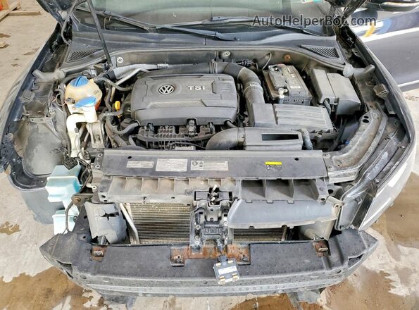 1VWDT7A30HC035509 2017 VOLKSWAGEN PASSAT Black Rear interior view