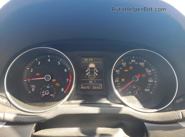 1VWDT7A30HC063438 2017 VOLKSWAGEN PASSAT Gray Вид щитка приладів