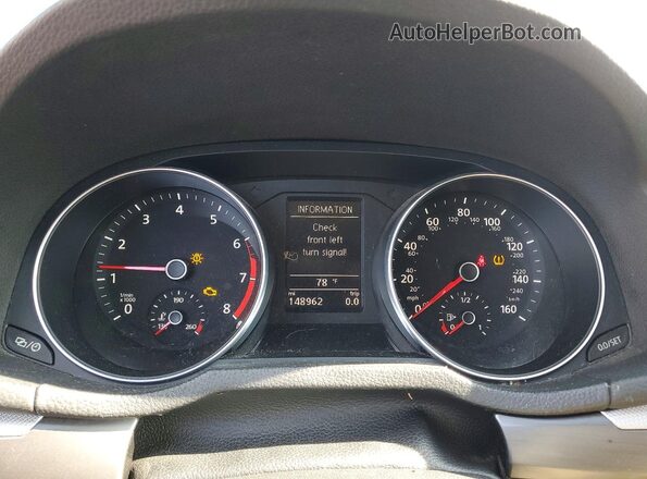 1VWDT7A31HC079650 2017 VOLKSWAGEN PASSAT Gray Instrument cluster view