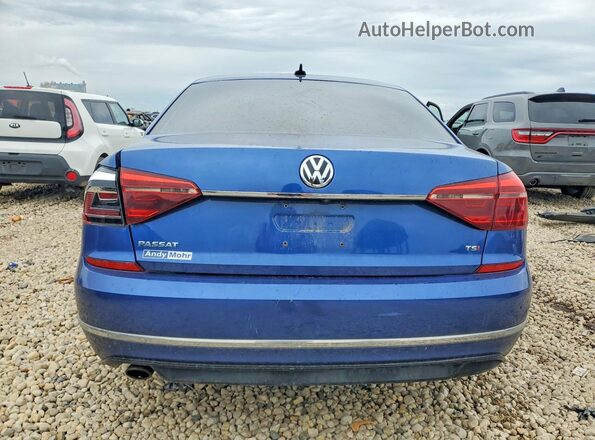 1VWDT7A32HC010806 2017 VOLKSWAGEN PASSAT Blue Rear view