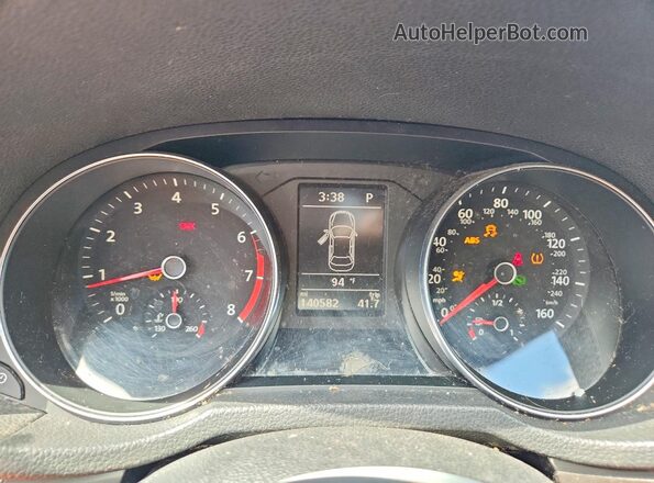 1VWDT7A33HC075227 2017 VOLKSWAGEN PASSAT Серый Вид щитка приборов