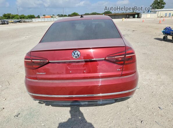 1VWDT7A38HC060593 2017 VOLKSWAGEN PASSAT Burgundy Vista trasera