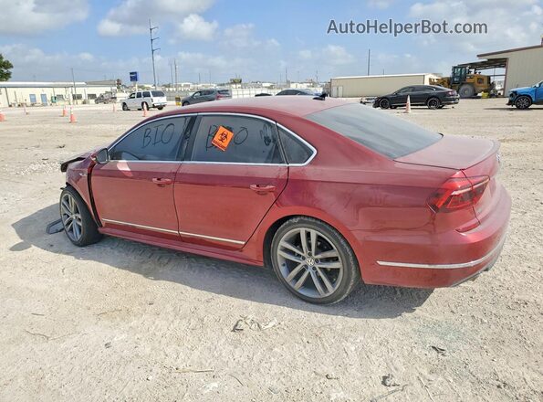 1VWDT7A38HC060593 2017 VOLKSWAGEN PASSAT Burgundy Trasero izquierdo
