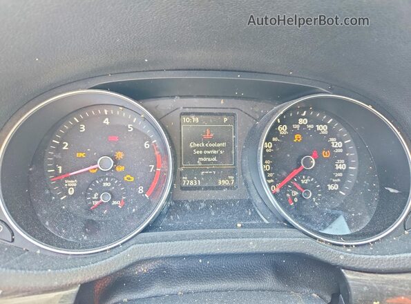 1VWHM7A34HC064395 2017 VOLKSWAGEN PASSAT Black Widok zestawu wskaźników