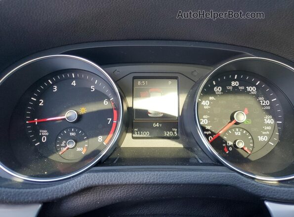 1VWLA7A31KC003550 2019 VOLKSWAGEN PASSAT Charcoal Vista del cuadro de instrumentos
