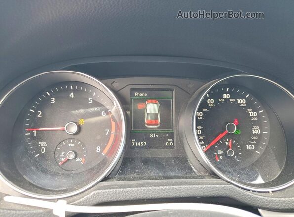 1VWLA7A3XKC003501 2019 VOLKSWAGEN PASSAT Charcoal Вид щитка приладів