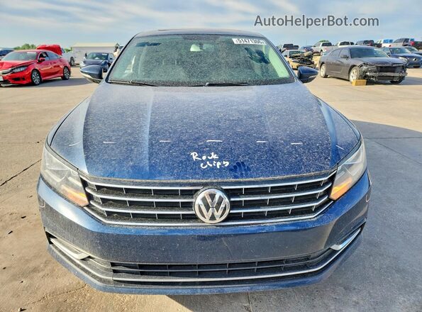 1VWLA7A3XKC008911 2019 VOLKSWAGEN PASSAT Blue Widok z przodu