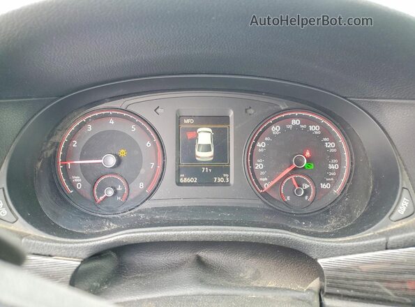 1VWMA7A35LC011270 2020 VOLKSWAGEN PASSAT Gray Вид щитка приладів