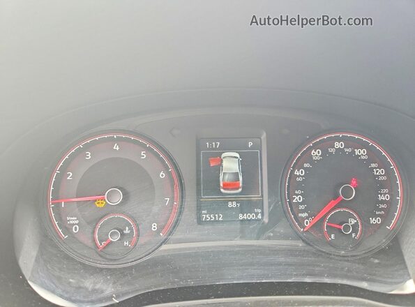 1VWMA7A35LC027758 2020 VOLKSWAGEN PASSAT White Vista del cuadro de instrumentos