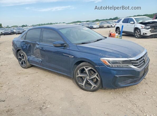 1VWMA7A39LC008405 2020 VOLKSWAGEN PASSAT Синий Передняя правая четверть