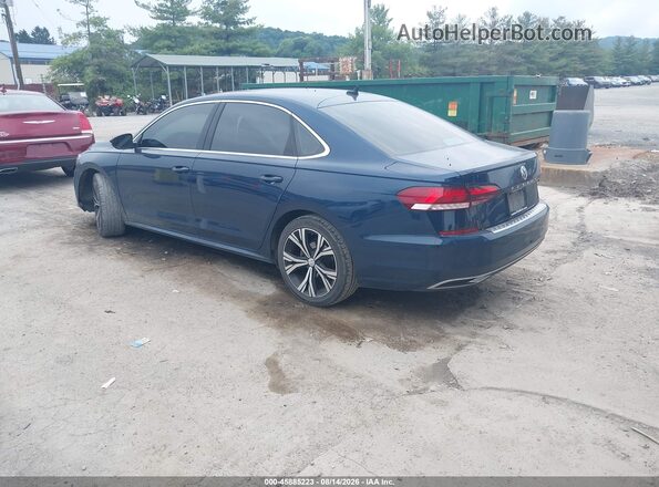 1VWSA7A31MC013672 2021 VOLKSWAGEN PASSAT Blue Հետևի ձախ