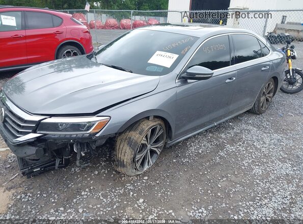 1VWSA7A31MC017222 2021 VOLKSWAGEN PASSAT Серый Передняя левая четверть