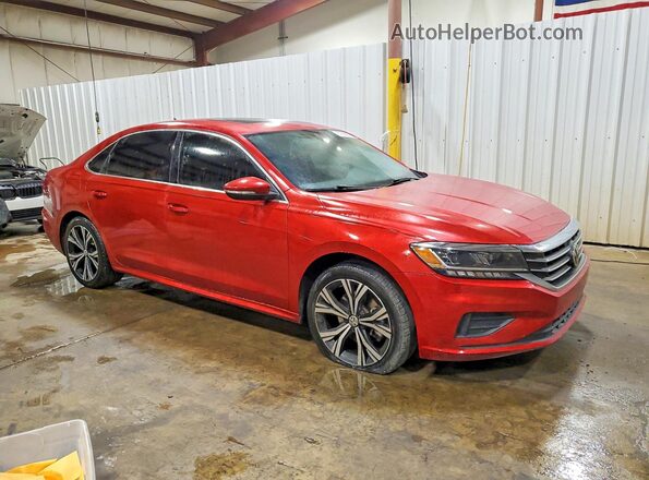 1VWSA7A37MC003387 2021 VOLKSWAGEN PASSAT Red Delantero derecho