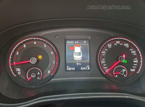 1VWSA7A39NC009113 2022 VOLKSWAGEN PASSAT Черный Вид щитка приборов