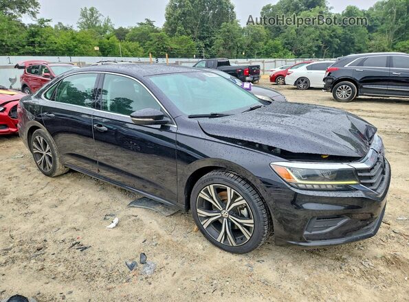1VWSA7A3XMC015548 2021 VOLKSWAGEN PASSAT Черный Передняя правая четверть