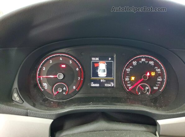 1VWWA7A32LC004804 2020 VOLKSWAGEN PASSAT Белый Вид щитка приборов