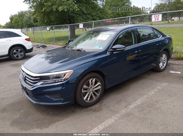 1VWWA7A38LC009442 2020 VOLKSWAGEN PASSAT Blue Передня ліва чверть