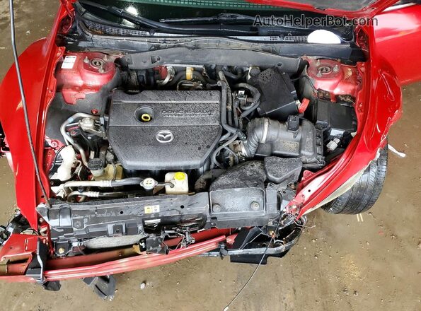 1YVHZ8DHXC5M43880 2012 MAZDA 6 Red Вид задньої частини салону