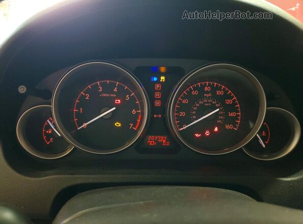 1YVHZ8DHXC5M43880 2012 MAZDA 6 Red Вид щитка приладів