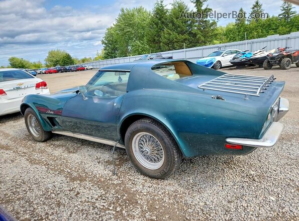 1Z37J3S401539 1973 CHEVROLET CORVETTE Зеленый Задняя левая четверть