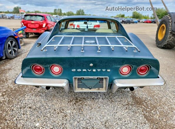 1Z37J3S401539 1973 CHEVROLET CORVETTE Зеленый Вид сзади